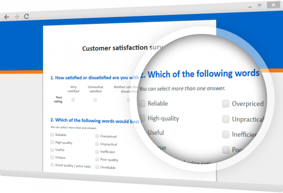 Customer satisfaction survey